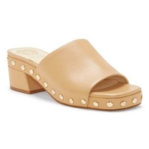 Vince Camuto Haniya  studded slides - tan, size 11 brand new
